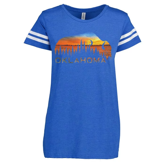 Oklahoma Sunset Buffalo Enza Ladies Jersey Football T-Shirt