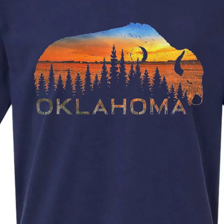 Oklahoma Sunset Buffalo Sueded Cloud Jersey T-Shirt