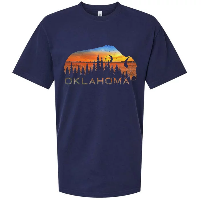 Oklahoma Sunset Buffalo Sueded Cloud Jersey T-Shirt