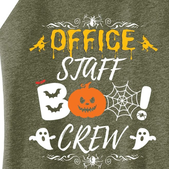 Office Staff Boo Crew Funny Halloween Matching Costume Women’s Perfect Tri Rocker Tank