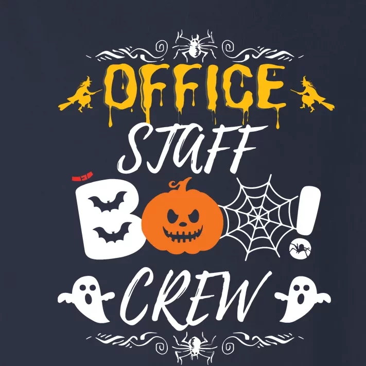 Office Staff Boo Crew Funny Halloween Matching Costume Toddler Long Sleeve Shirt