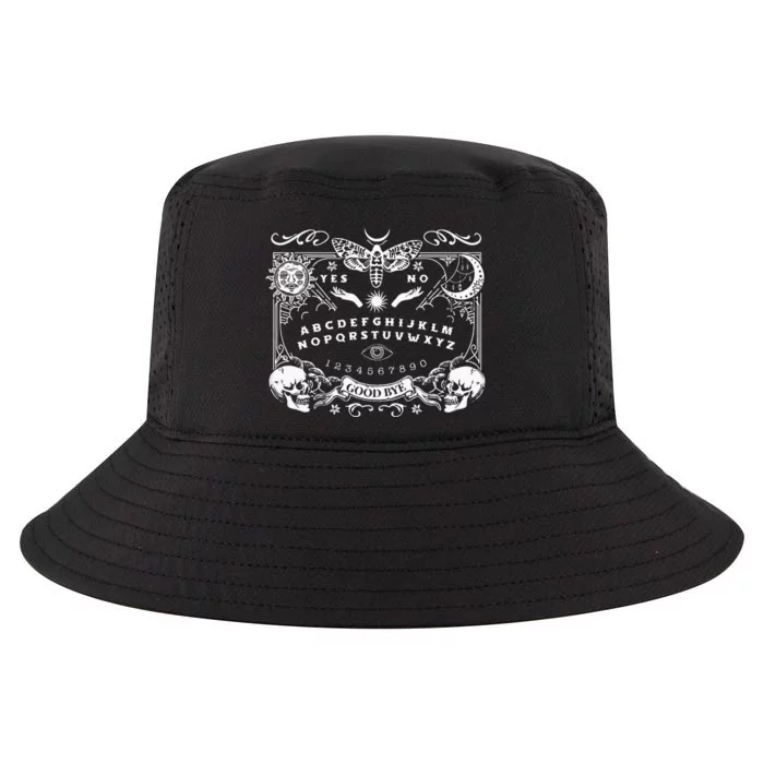 Ouija Spirit Board Gothic Witchcraft Occult Halloween Rib Cool Comfort Performance Bucket Hat