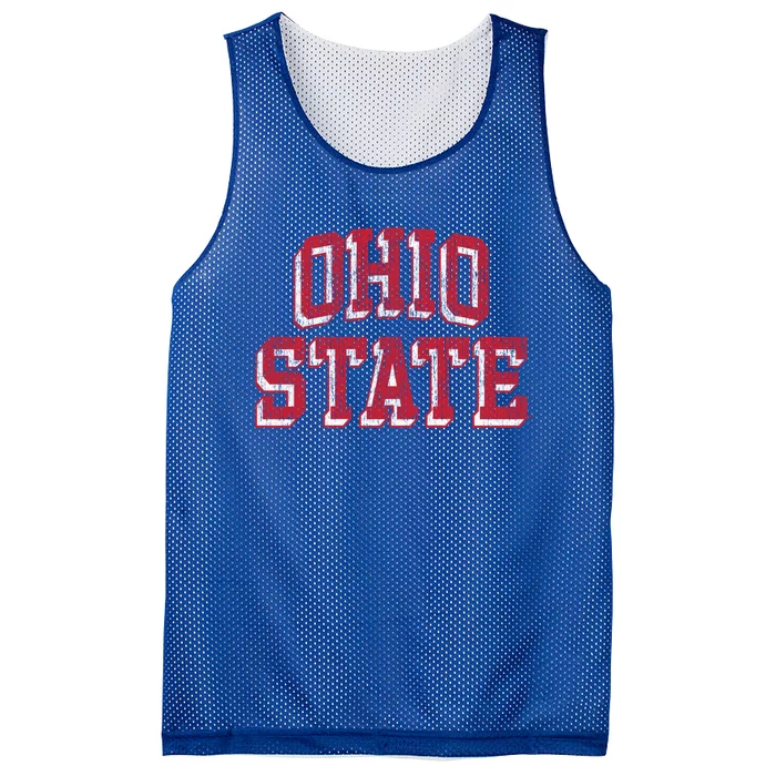 Ohio State Buckeyes Retro Arch Black Mesh Reversible Basketball Jersey Tank