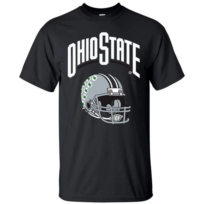 O.H.I.O State B.U.C.K.E.Y.E.S Helmet Logo Tall T-Shirt