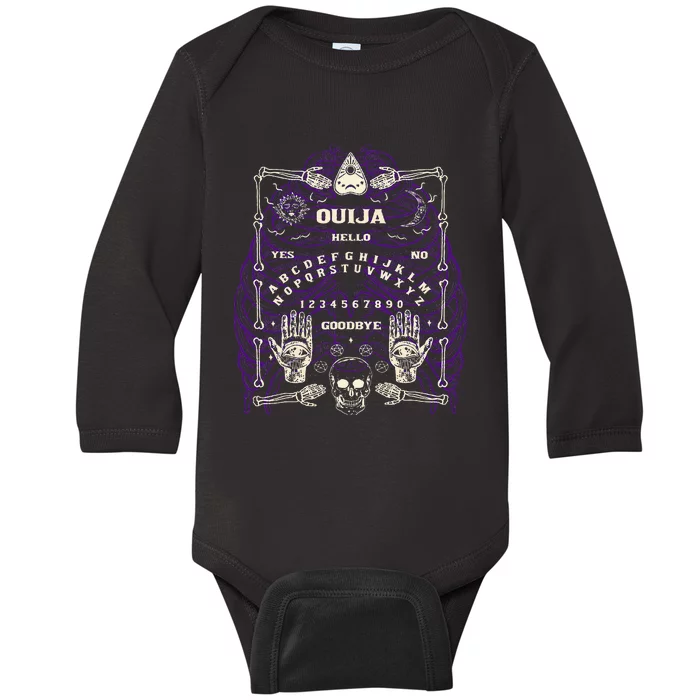 Ouija Spirit Board Baby Long Sleeve Bodysuit