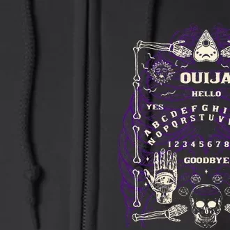 Ouija Spirit Board Full Zip Hoodie