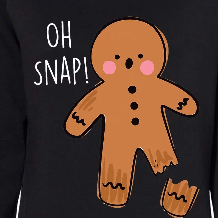 Oh Snap Broken Leg Injury Broken Bones Hospital Gingerbread Womens California Wash Sweatshirt