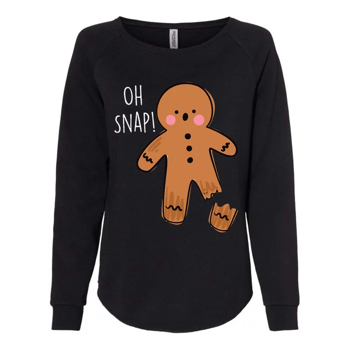 Oh Snap Broken Leg Injury Broken Bones Hospital Gingerbread Womens California Wash Sweatshirt