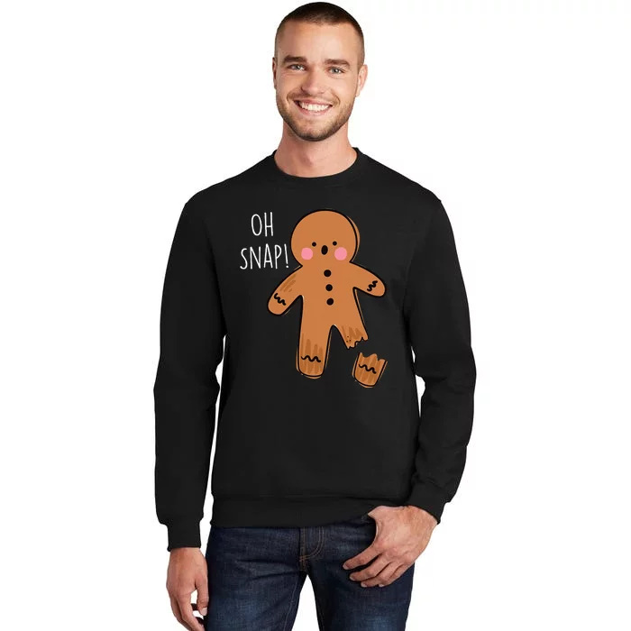 Oh Snap Broken Leg Injury Broken Bones Hospital Gingerbread Tall Sweatshirt