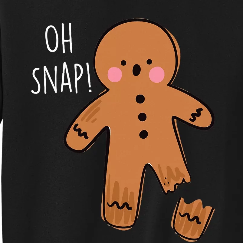 Oh Snap Broken Leg Injury Broken Bones Hospital Gingerbread Tall Sweatshirt