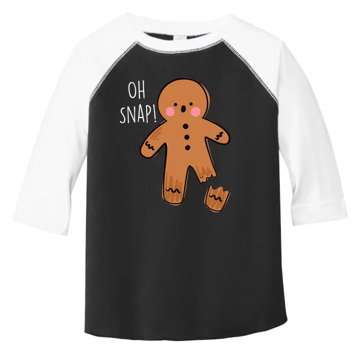 Oh Snap Broken Leg Injury Broken Bones Hospital Gingerbread Toddler Fine Jersey T-Shirt