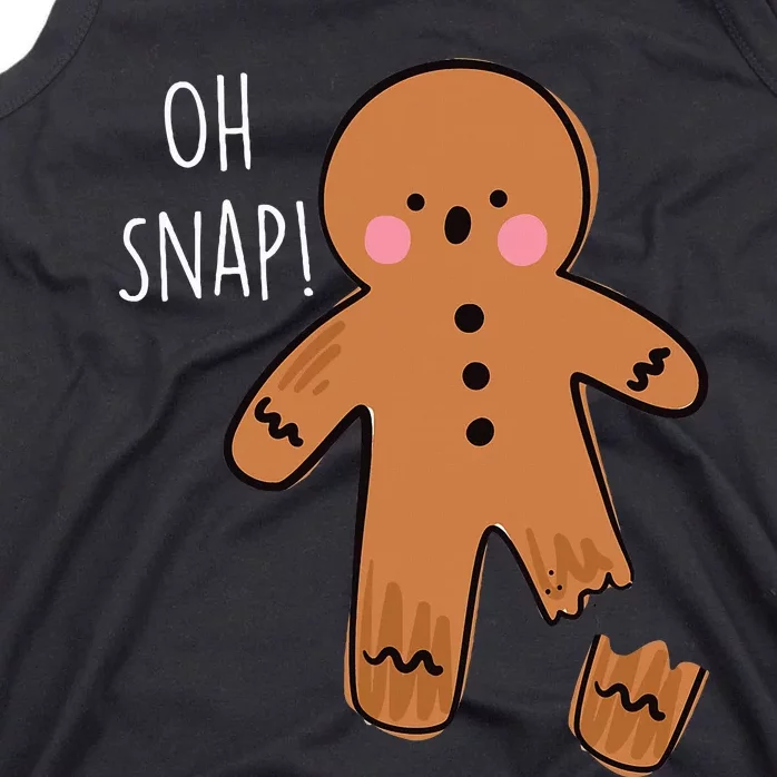 Oh Snap Broken Leg Injury Broken Bones Hospital Gingerbread Tank Top