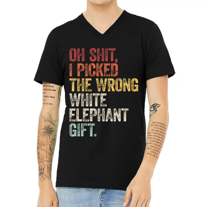 Oh Shit Best White Elephant Gifts V-Neck T-Shirt