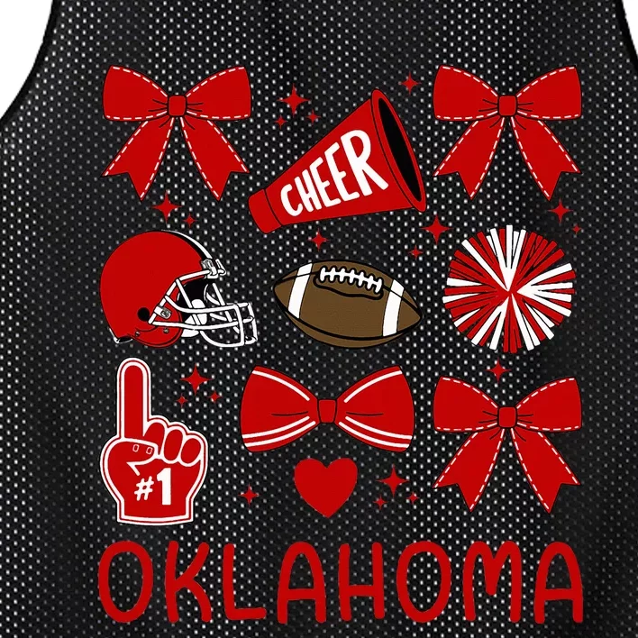 Oklahoma Sister Bow For Oklahoma Lover Mesh Reversible Basketball Jersey Tank