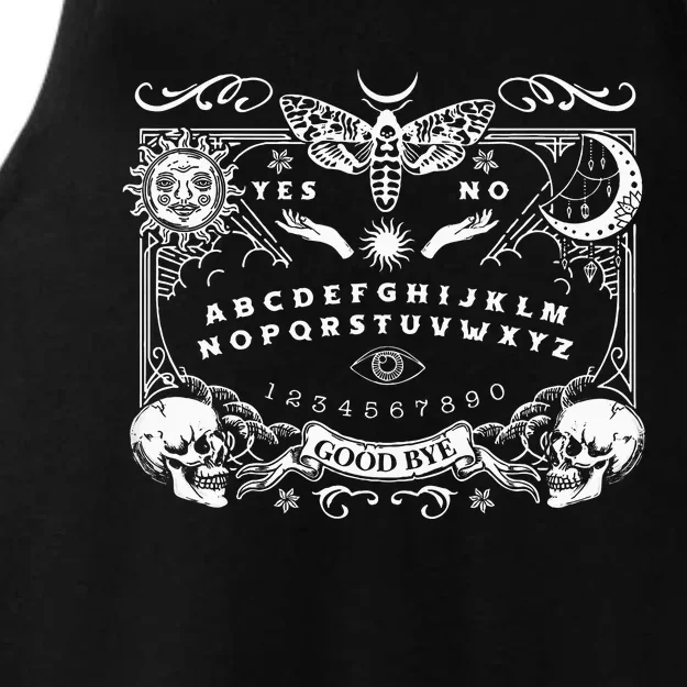 Ouija Spirit Board Gothic Witchcraft Occult Halloween Ladies Tri-Blend Wicking Tank