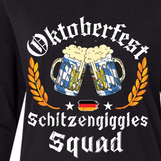 Oktoberfest Squad Bavarian Festival Munich Beer Womens Cotton Relaxed Long Sleeve T-Shirt