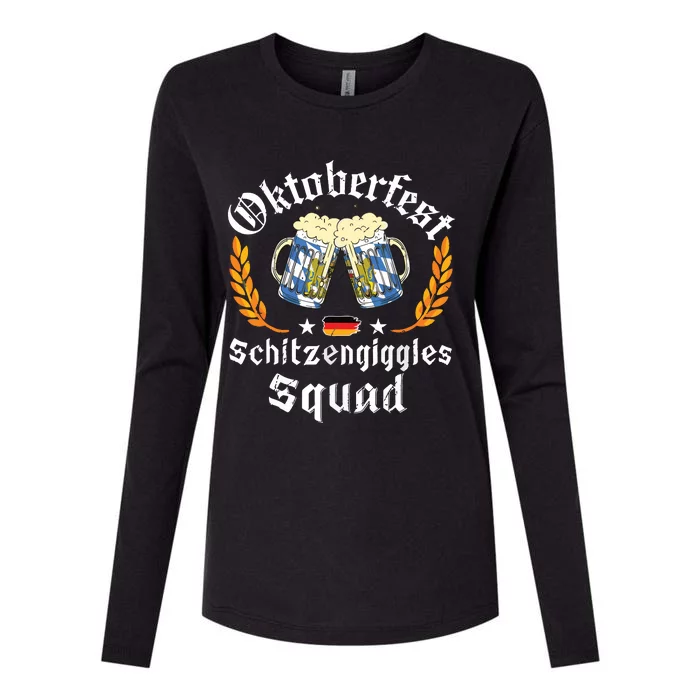 Oktoberfest Squad Bavarian Festival Munich Beer Womens Cotton Relaxed Long Sleeve T-Shirt