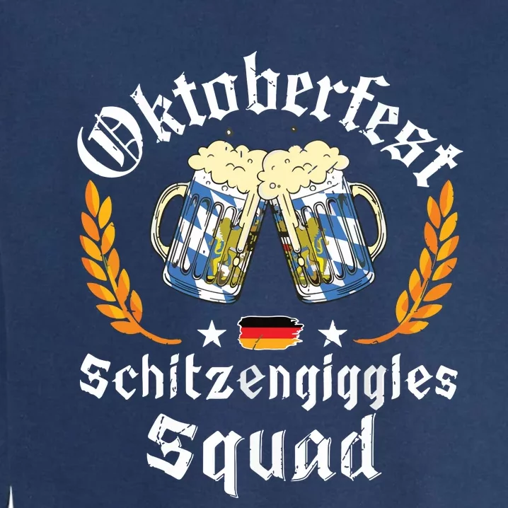 Oktoberfest Squad Bavarian Festival Munich Beer Garment-Dyed Sweatshirt