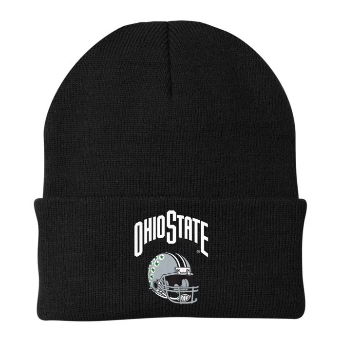 O.H.I.O State B.U.C.K.E.Y.E.S Football Helmet Red Knit Cap Winter Beanie