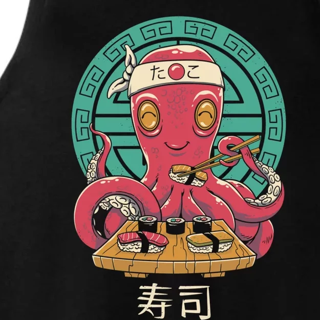 Octo Sushi Bar Ladies Tri-Blend Wicking Tank