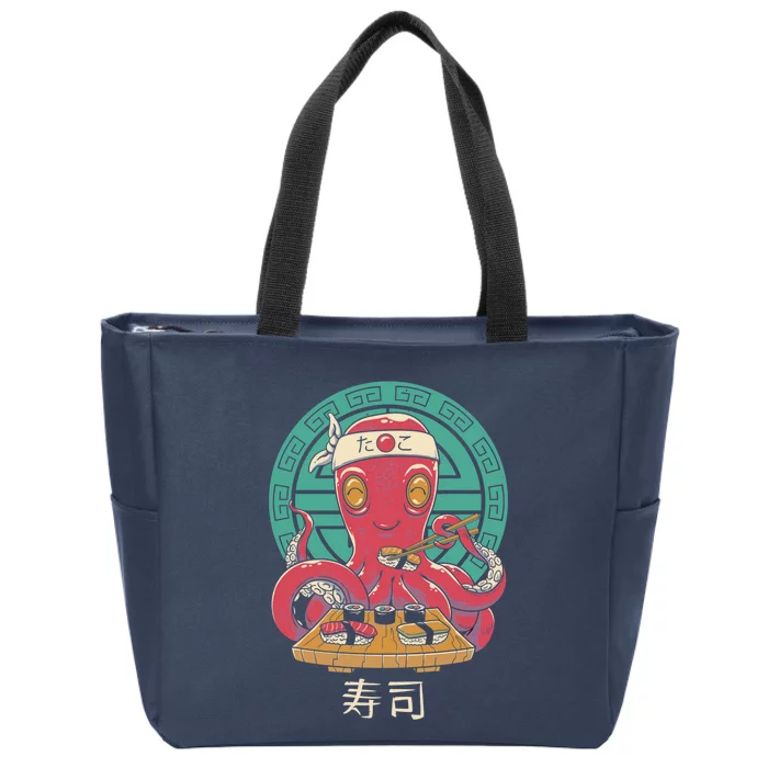 Octo Sushi Bar Zip Tote Bag