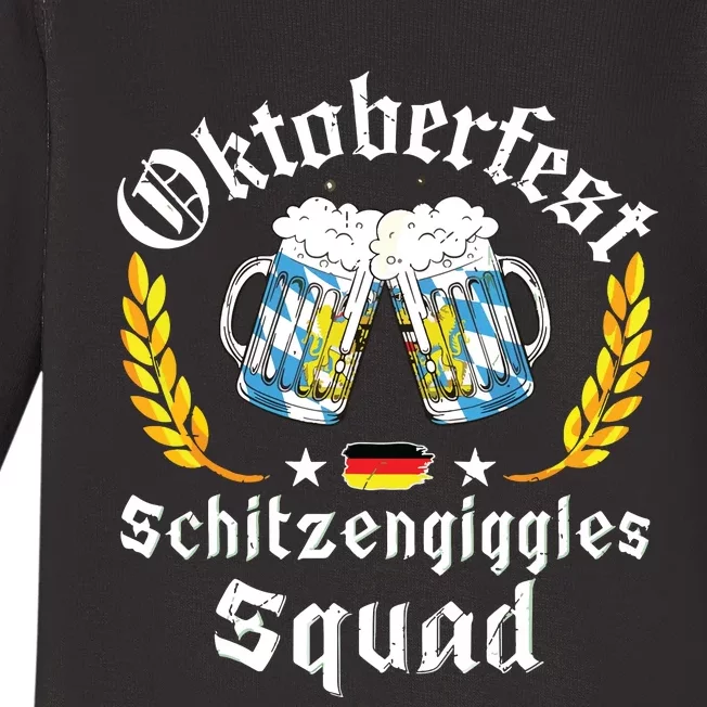 Oktoberfest Squad Bavarian Festival Munich Beer Baby Long Sleeve Bodysuit