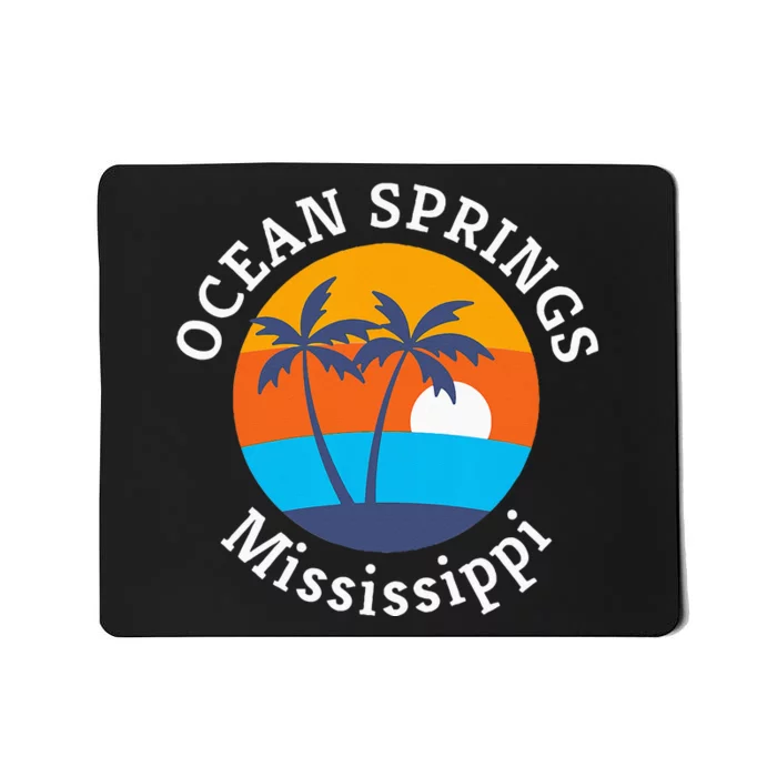 Ocean Springs Beach Mississippi Summer Vacation Souvenir Mousepad