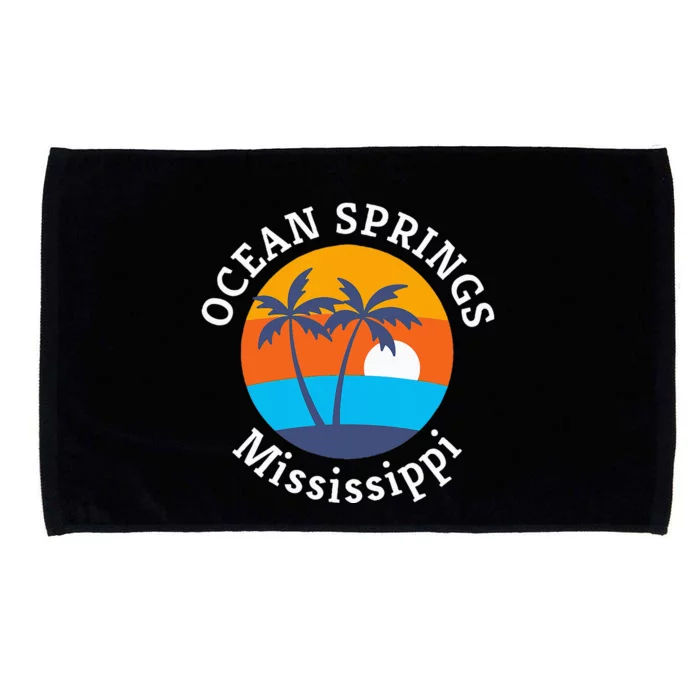 Ocean Springs Beach Mississippi Summer Vacation Souvenir Microfiber Hand Towel