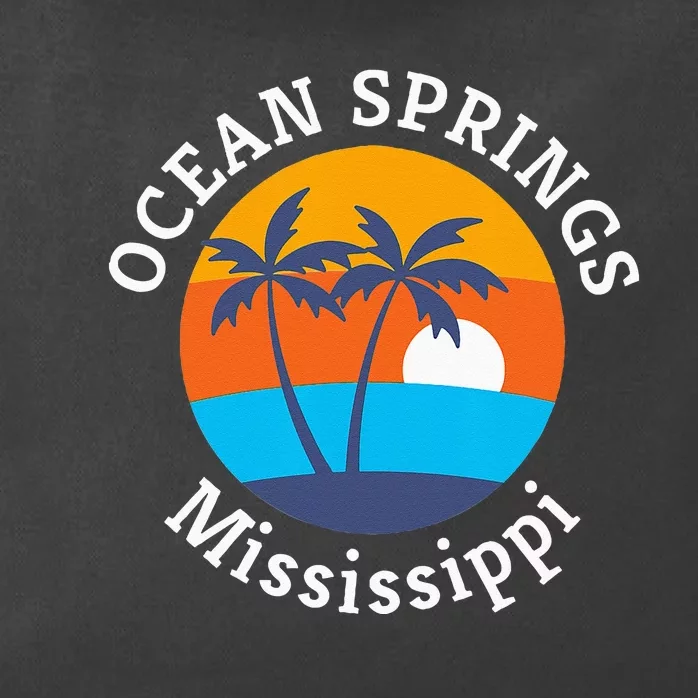 Ocean Springs Beach Mississippi Summer Vacation Souvenir Zip Tote Bag