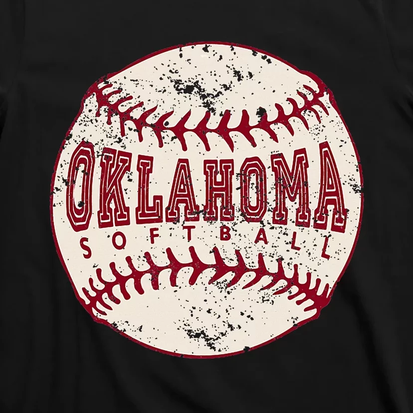 Oklahoma Softball Ball T-Shirt