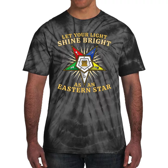 Oes Shine Bright Order Of The Eastern Star Tie-Dye T-Shirt