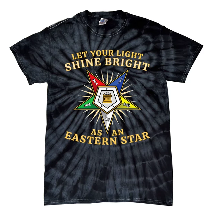 Oes Shine Bright Order Of The Eastern Star Tie-Dye T-Shirt