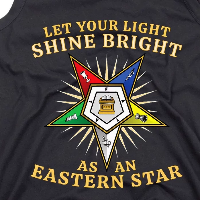 Oes Shine Bright Order Of The Eastern Star Tank Top