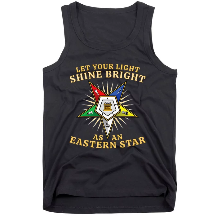 Oes Shine Bright Order Of The Eastern Star Tank Top