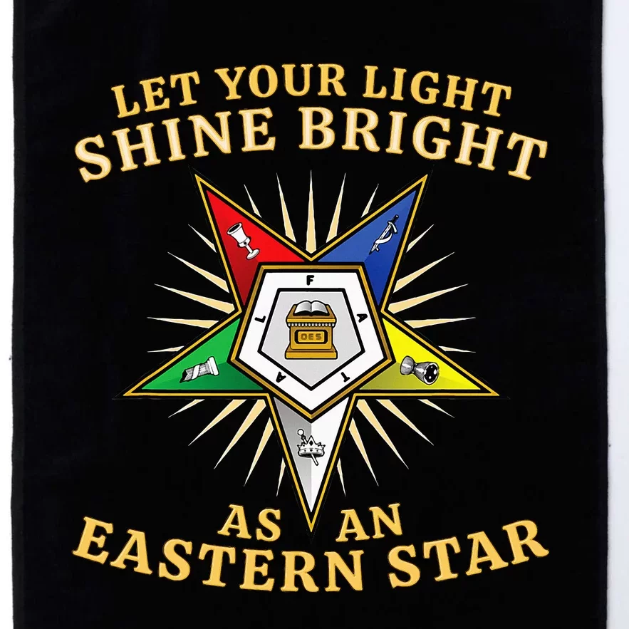 Oes Shine Bright Order Of The Eastern Star Platinum Collection Golf Towel