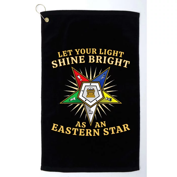 Oes Shine Bright Order Of The Eastern Star Platinum Collection Golf Towel