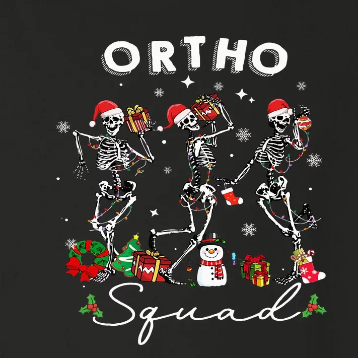 Ortho Squad Christmas Skeletons Orthopedics Nurse Rn Crew Toddler Long Sleeve Shirt