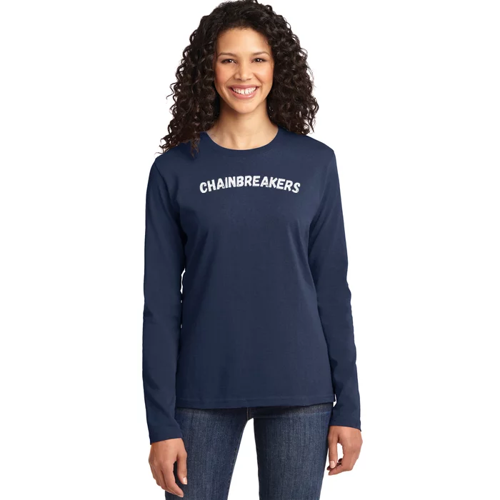 Oh Shift Chainbreakers Ladies Long Sleeve Shirt