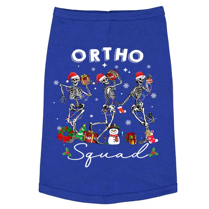 Ortho Squad Christmas Skeletons Orthopedics Nurse Rn Crew Gift Doggie Tank