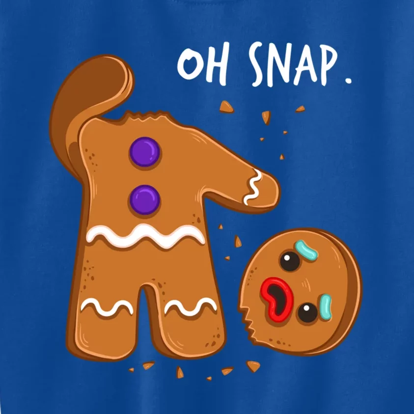 Oh Snap Christmas Sweater Christmas Gingerbread Baking Team Kids Sweatshirt