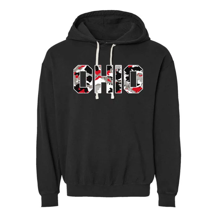 Ohio State Camo Garment-Dyed Fleece Hoodie