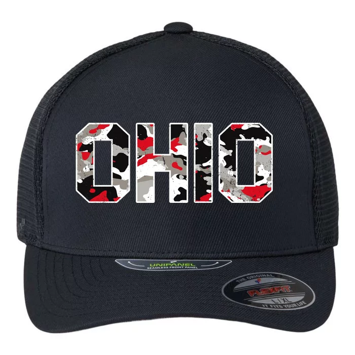 Ohio State Camo Flexfit Unipanel Trucker Cap