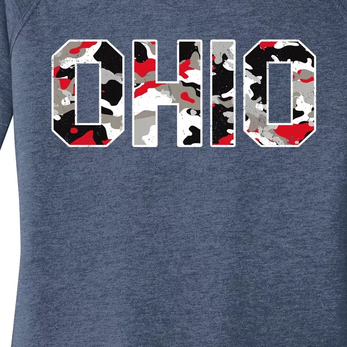 Ohio State Camo Women's Perfect Tri Tunic Long Sleeve Shirt