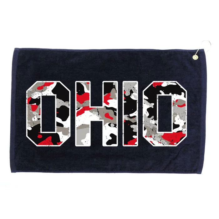 Ohio State Camo Grommeted Golf Towel