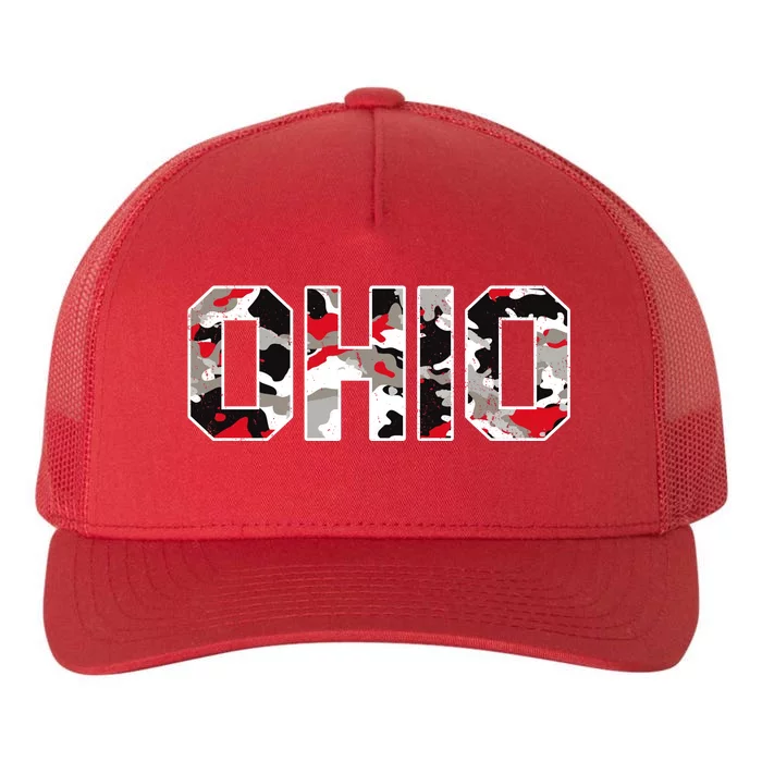 Ohio State Camo Yupoong Adult 5-Panel Trucker Hat