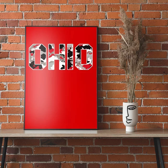 Ohio State Camo Poster