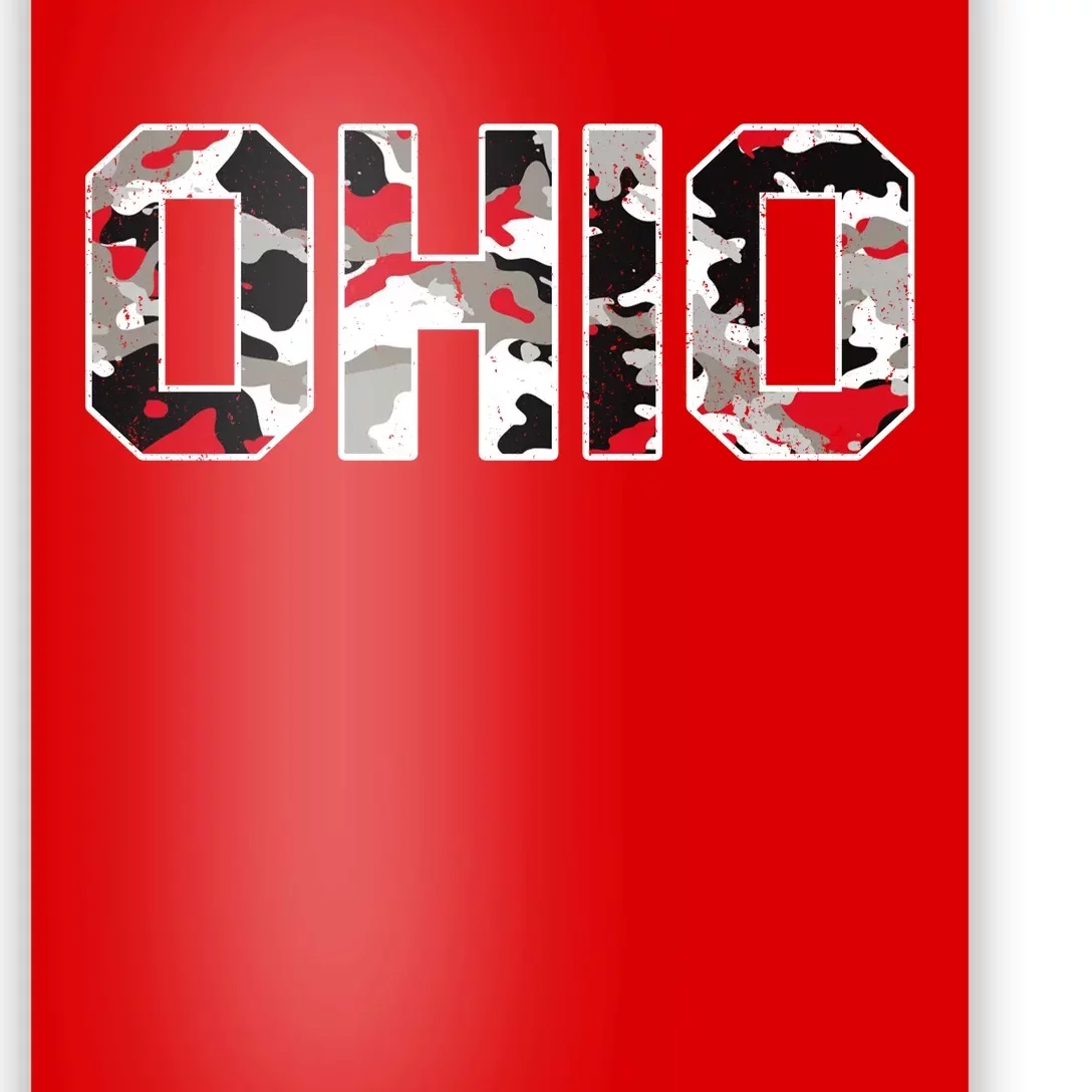 Ohio State Camo Poster