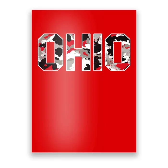 Ohio State Camo Poster