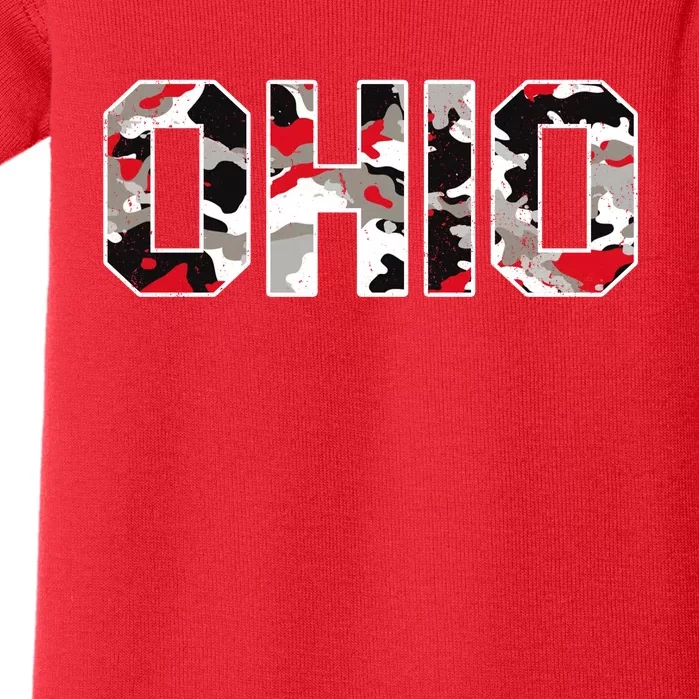 Ohio State Camo Baby Bodysuit