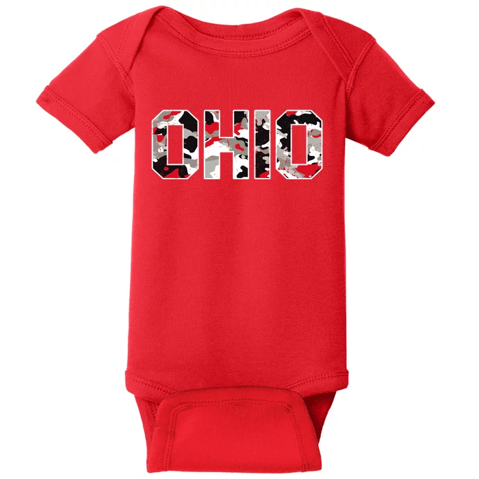 Ohio State Camo Baby Bodysuit